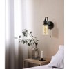 VinTopsh Vintage Glass Wall Sconces with Pull Chain Switch,Bathroom Vanity