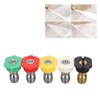5Pcs Pressure Washer Spray Tips Nozzle Kit Multiple Degrees Quick