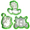Everythingforcakes Cinderella 3-Piece Cookie Cutter Set