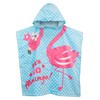 Harry Bear Girls Towel Poncho Flamingo Blue One Size