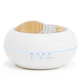 SALKING Essential Oil Diffuser 400ml, Diffusers for Essential Oils with 2 Mist Mode, Aromatherapy Diffuser Cool Mist Humidifier with 7 LED Night Light, Timer & Auto-Off, Large Room Diffuser (White)