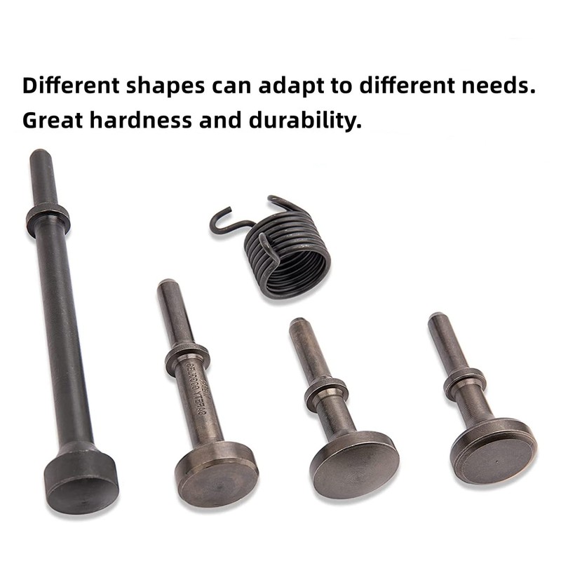5 Pcs Smoothing Pneumatic Air Hammer Rivet Bits Set, Heavy