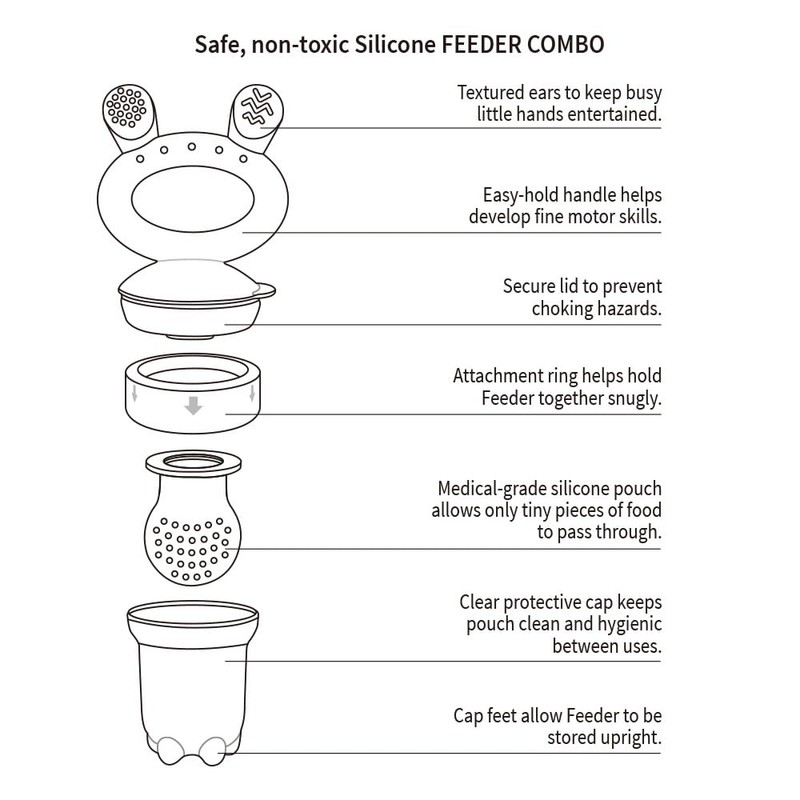 Haakaa Mini Combo alimentador para bebé para introducir nuevos sabores