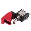 Qiilu 12V 20A Racing Car Red Cover LED Light SPST