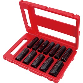 CRAFTSMAN Impact Socket Set, Metric, 1/2-Inch Drive, Deep Impact Sockets, 12-Piece (CMMT15887)