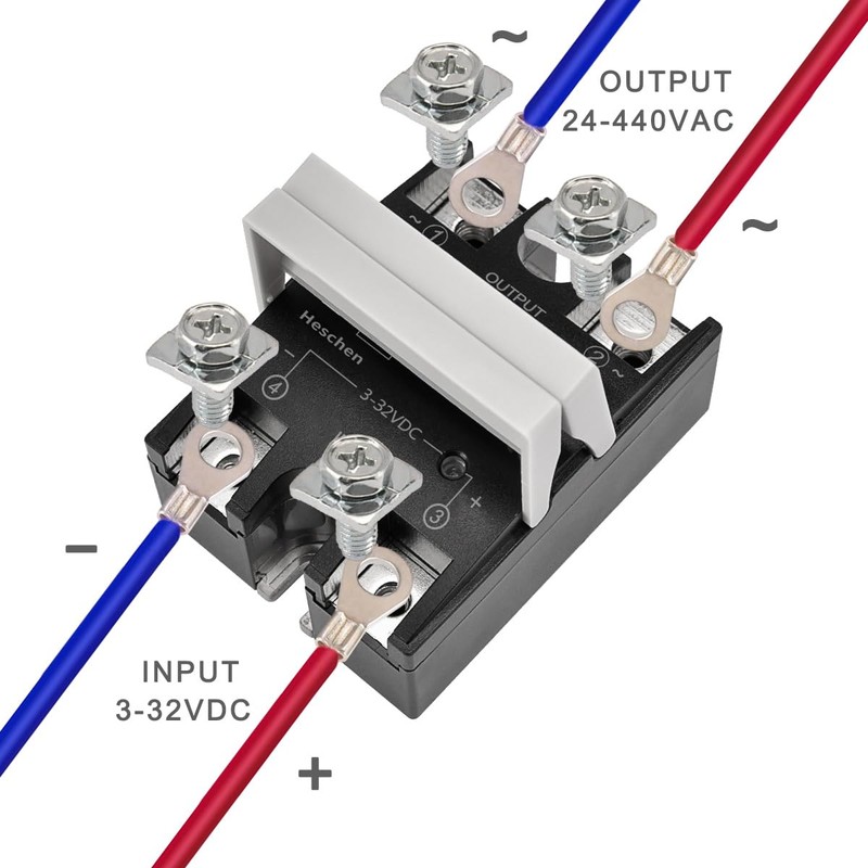 Heschen Single Phase Solid State Relay, NNG1-1/032F-38 10A, SSR-DA, Input
