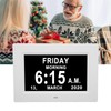 Digital Day Clock, 7in Auto Dimmable, 8 Languages, Unabbreviated Week