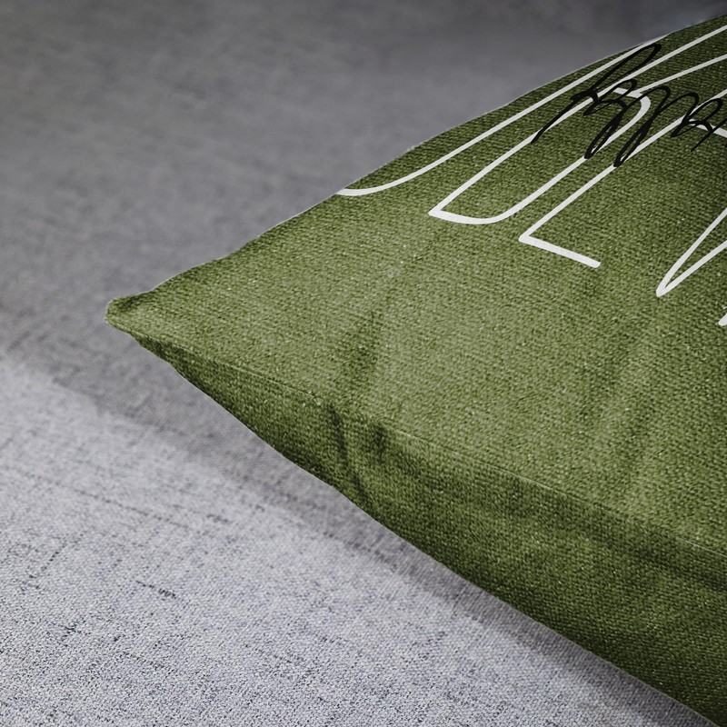 Emvency Olive Green Throw Pillow Cover Rustic Follow Your Dreams