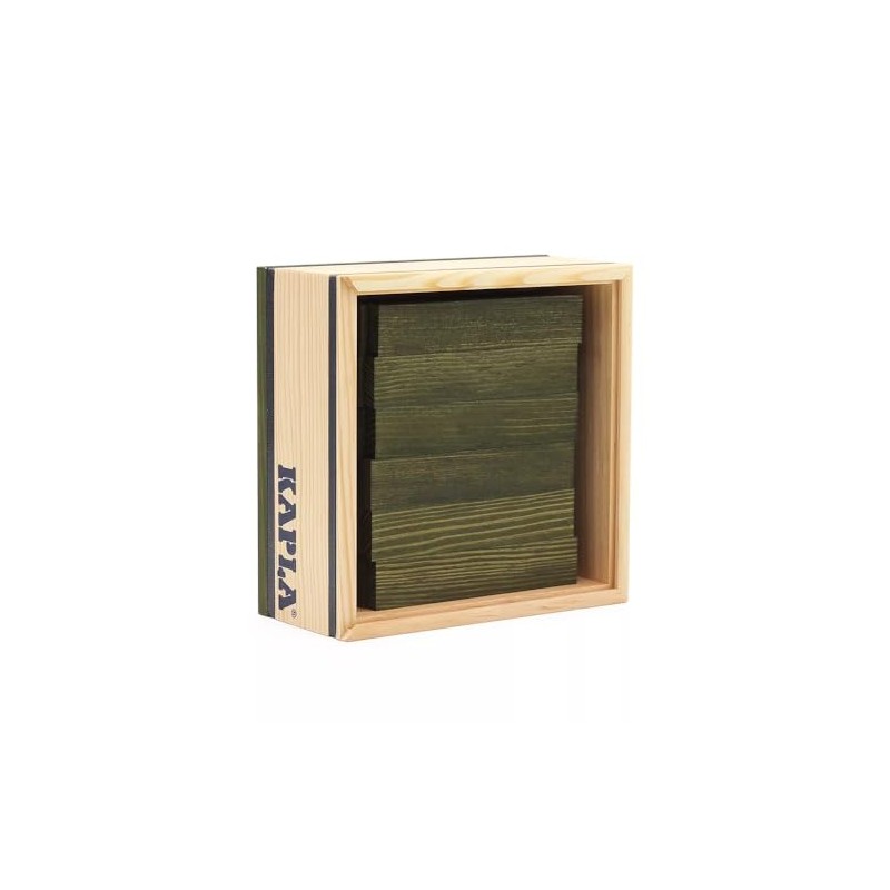 KAPLA 40 Squares Green - Wooden Construction Set - 40