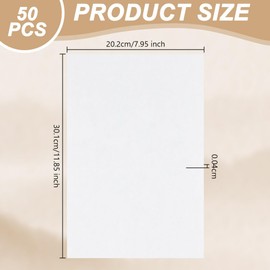 OLYCRAFT 50Pcs Blotting Paper for Flower Press 30x20cm Flower Press Paper Blotter Paper Premium Natural Fiber Blotting Paper for Flower Press Art 0.4mm Thickness