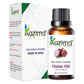 KAZIMA Onion Essential Oil - 100% Pure, Natural & Undiluted Oil for Skin Care & Hair Care, 15 ml