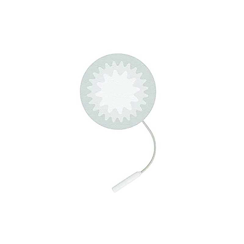 Uni-Patch S Series White Tricot Electrodes, 2" Round, 40 Pack