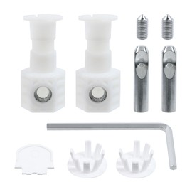 LC LICTOP Wall Hung Toilet Fixing Bolts Kit, Zinc Plated Mounting Screws for Secure Installation, Auto Pre Lock Hardware Fittings for Bathroom Fixtures, 1 Set