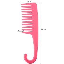TRIXES Shower Hair Combs – 2-Pack – With Hooked Handle for Hanging