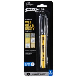AVERY Marks A Lot UltraDuty Permanent Markers, Bullet Tip, Water Resistant, 1 Black Industrial Marker (29843)