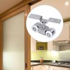Li-TianFeng 2pcs 4-Wheel Stainless Stee Hanging Wheel Suitable fo Sliding