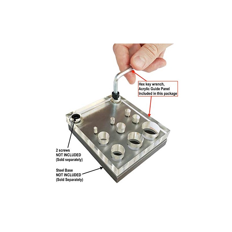 Acrylic Guide Punch and Die Panel Replacement (Part Only) for