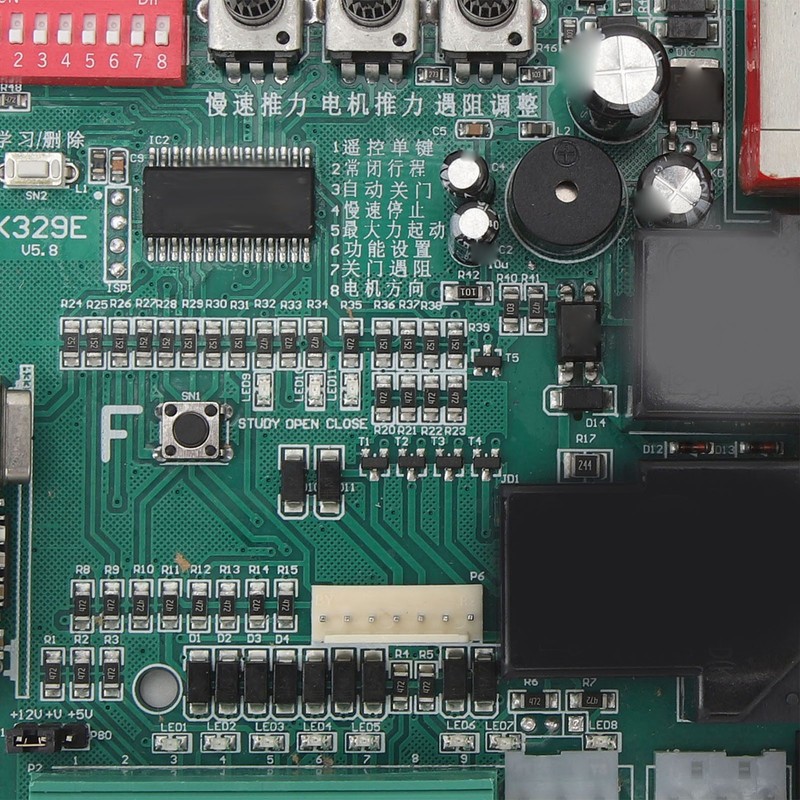 Sliding Gate Circuit Board with LED Indicators Slow Speed Sensitive