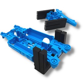 TAGATORON Quick Precision Cut (CutGuide_S + UnitSlice Set) Mini 4WD Jig, Black, MS Flexible Jig