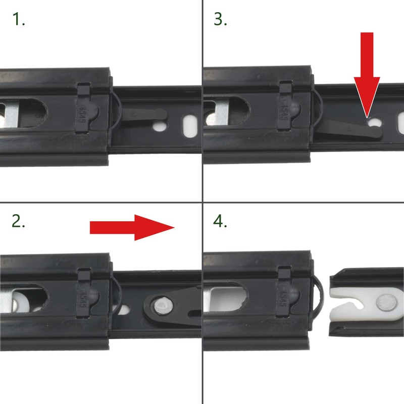 BRESKO Drawer Runners, Push to Open Runners, Full Extension, Drawer