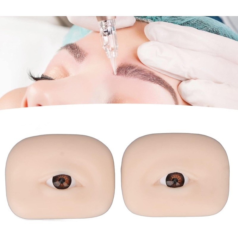 1 par de Piel de Práctica de Tatuaje 3D Maquillaje