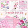 QTRQTR 84 Pcs Charm Packs for Quilting 5 Inch Pink