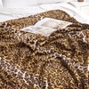 Edenleaf Fleece Queen Size Blanket, Super Soft Cozy Leopard Print