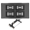 Car Battery Hold Down Tray Bracket Kit Height Adjustable Black