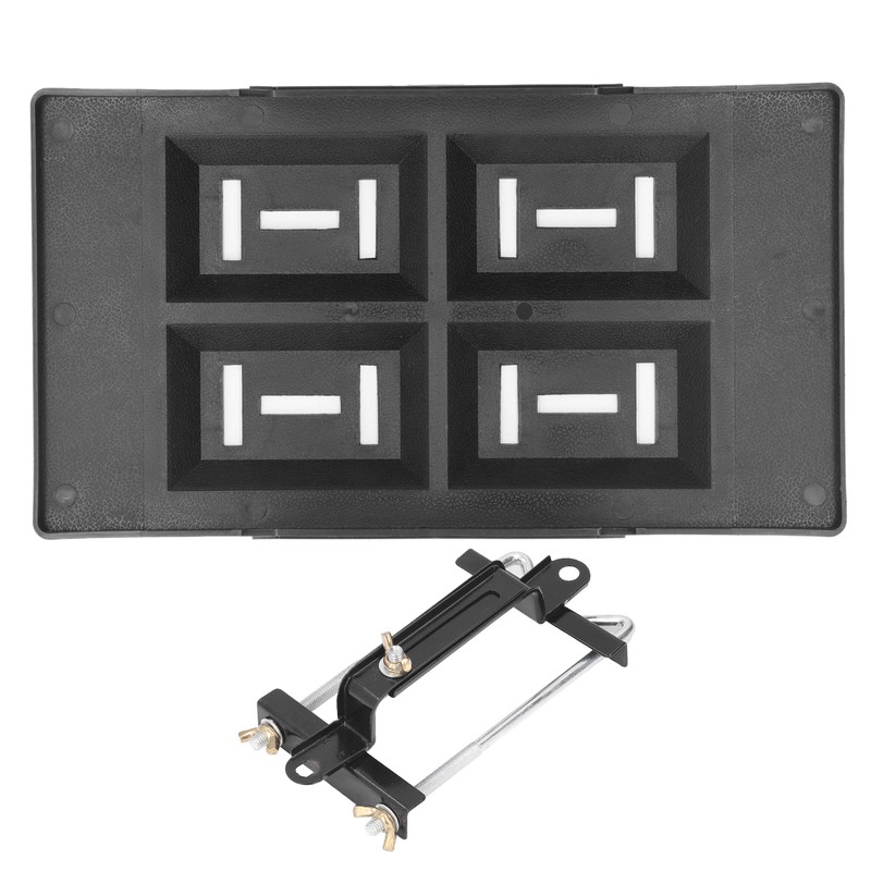 Car Battery Hold Down Tray Bracket Kit Height Adjustable Black