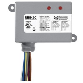 Functional Devices RIBH2C Pilot Relays, 10 Amp 2 SPDT, 10-30 Vac/dc/208-277 Vac Coil, NEMA 1 Housing