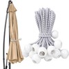 12 Pcs Patio Umbrella Bungee Cords with Balls Securing Straps,18