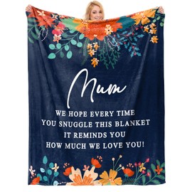 Einanmut Gifts for Mum, Mum Birthday Gifts,Throws Blanket Best Mum Gifts from Daughter Son, Birthday Presents for New Mum,Stepmum,Mother in Law,Mummy on Her Birthday, Presents for Mum