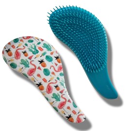 Hair Detangler Brush Hair Detangler Brush Soft Bristle Hair Brush Travel Hair Brush Gift (Blue, Large)
