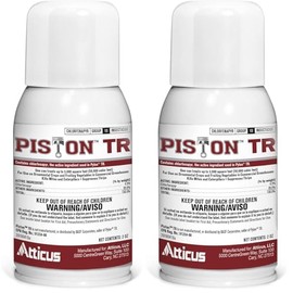 Atticus Piston TR Greenhouse Fogger (2oz Can) - (Compare to Pylon) - Total Release Chlorfenapyr Insecticide/Miticide - Controls Mites, Thrips, Caterpillars, and Adult Fungus Gnats (Pack of 2)