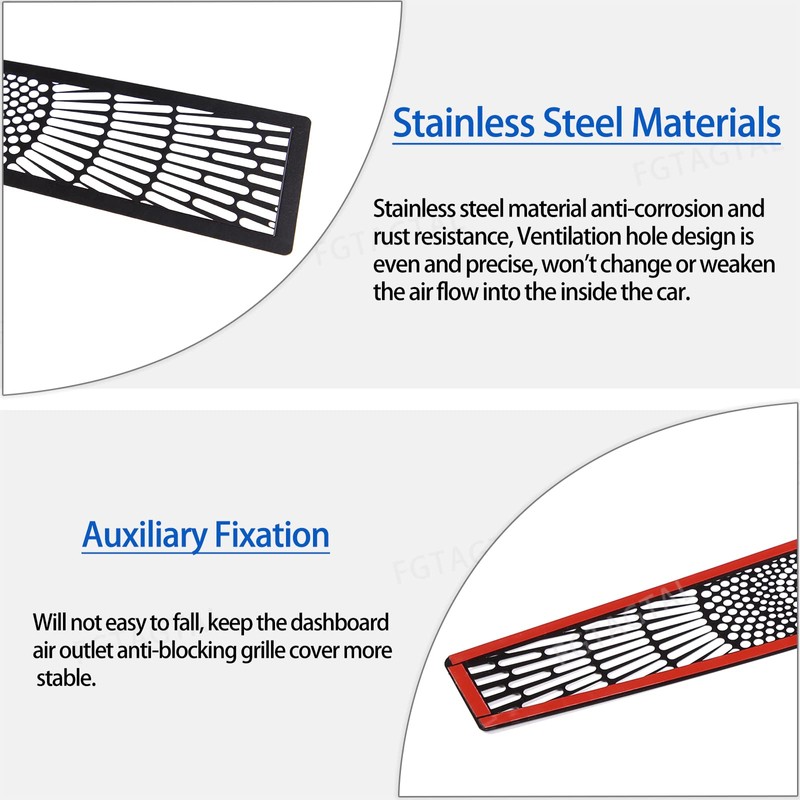 Fgtagtal Dashboard Air Vent Grill Panel Cover Fit for Hummer