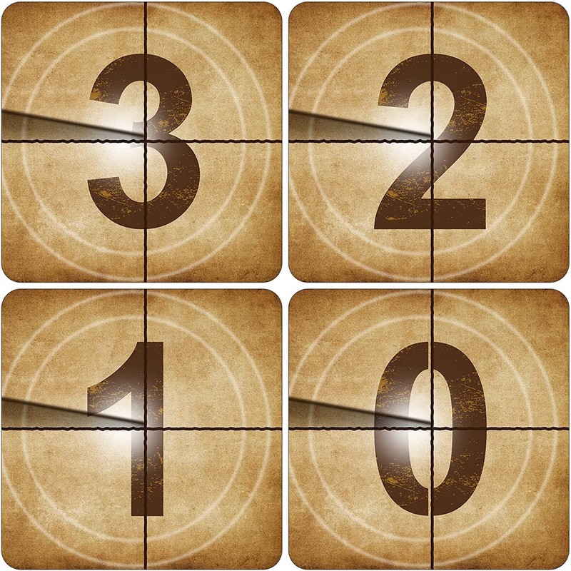BTORER 10inch 0 to 9 Large Number Stencils Set, 10Pcs