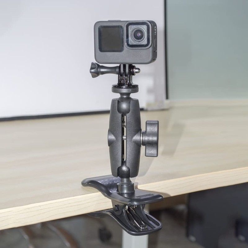 HLEESH Jaws Clamp Mount for GoPro Hero Cameras, Desk Webcam