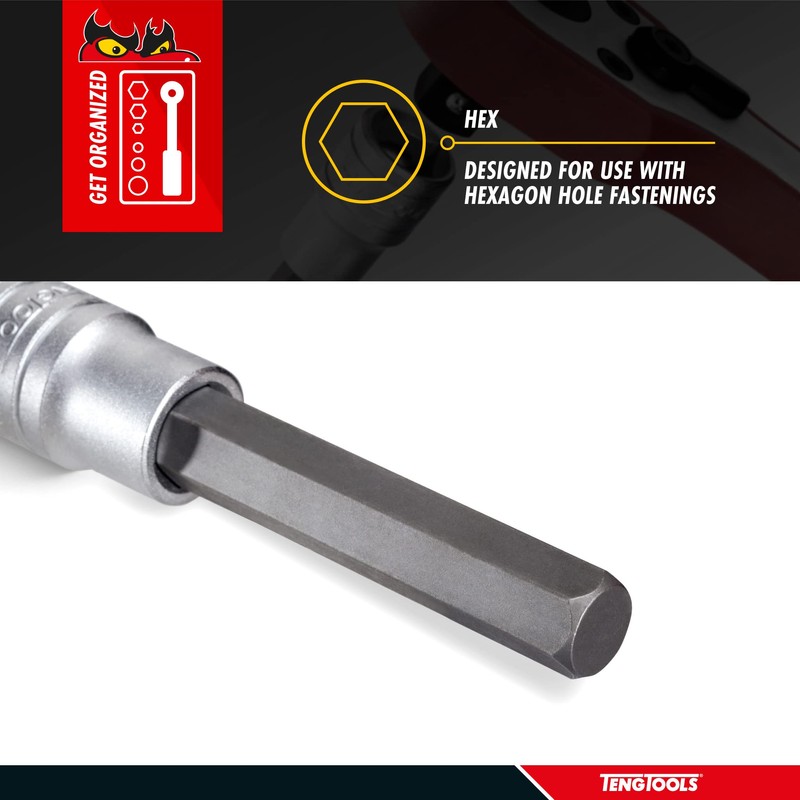 Teng Tools 19MM 3/4 Inch Drive Metric Hex Chrome Vanadium