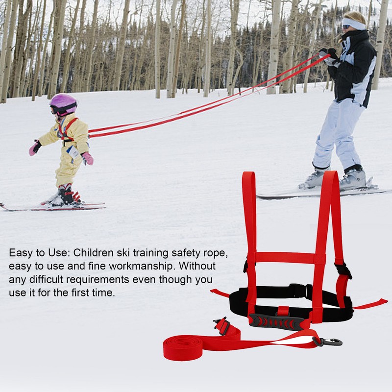 Children Ski Training Safety Ropes Adjustable Outdoor Skiing Harness Safety