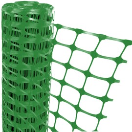 Electriduct Plastic Garden Fencing 150 Feet Green Netting Barrier Safety Mesh Snow Fence Roll