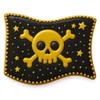 Pirate Flag Cookie Cutter - 4x3.38 Inches, Perfect for Nautical