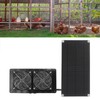 Solar Powered Exhaust Fan Professional 10W High Efficiency Double Fans