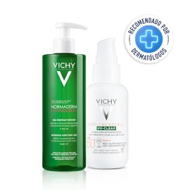 VICHY Normaderm Piel Grasa con Ácido Salicílico Limpieza y Protección Solar