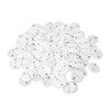 100 Sets Pin Back Button Parts Round Shape Metal Back