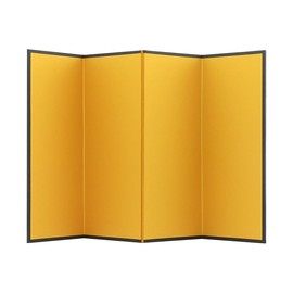 Gold Folding Screen, 9.8 x 15.7 inches (250 x 400 mm), 4 Songs Mini Folding Screen, Solid Gold