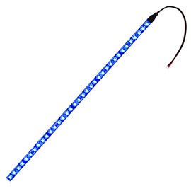 Kaito Denshi LED Tape Light, For 24V Cars, Waterproof, High Density 1 Chip, Lighting, Black Base, 3.9 inches (10 cm), 2 Pieces, Blue