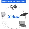 X Home 7534 21.5-Inch Heavier Flavorizer Bars for Weber Genesis