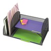 Safco 3264BL Desk Organizer Two Vertical/Two Horizontal Sections 17 x