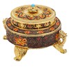 Trinket Incense Burner with Lid Handcraft Antique Polished Process for