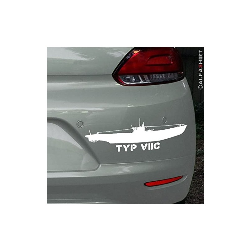 Sticker #A273 U-Boot Type VII C U96 Navy Submarine White